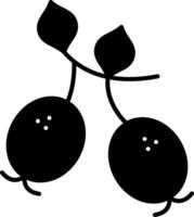 Serviceberry Glyph Icon vector