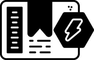 Shock Indicator Glyph Icon vector