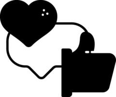 Feedback Rating Glyph Icon vector