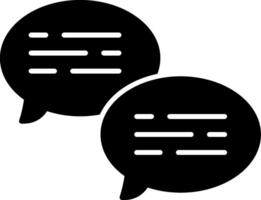 Communication Glyph Icon vector