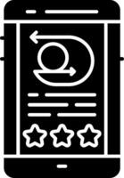 Customer Feedback Glyph Icon vector