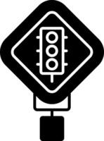 Signal Ahead Glyph Icon vector