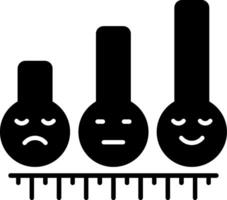Feedback Statistics Glyph Icon vector