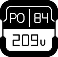 Polonium Periodic Table Element vector