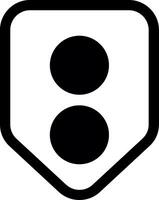 Mark Glyph Icon vector