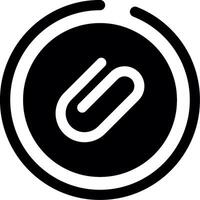 Attachment Glyph Icon vector