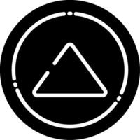 Arrow with Dots Glyph Icon vector