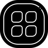 Open Glyph Icon vector