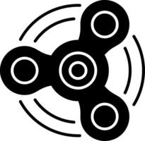 Fidget Spinner Glyph Icon vector