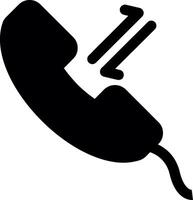 Ongoing Call Glyph Icon vector