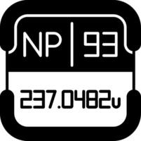 Neptunium Periodic Table Element vector