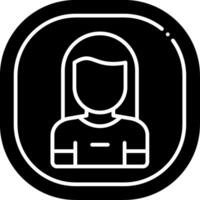 Profile Navigation Glyph Icon vector