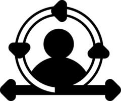 Scrum Master Duplicate Glyph Icon vector