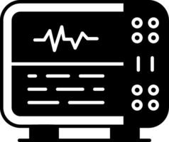 Health Monitoring Glyph Icon vector