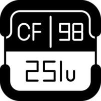 Californium Periodic Table Element vector