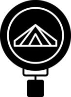 Campground Glyph Icon vector