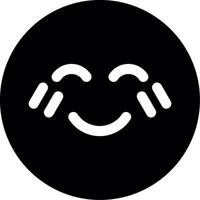 Smile EmotGlyph Icon Glyph Icon vector