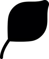 Leaf Glyph Icon vector
