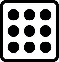 Keypad Glyph Icon vector