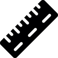 Ruler Glyph Icon vector