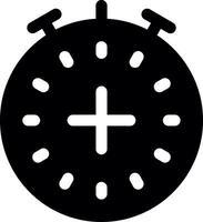 Alarm Clock Glyph Icon vector