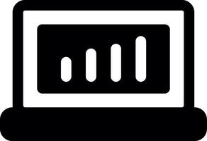 Data Analytics Glyph Icon vector