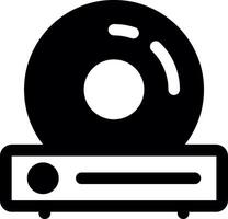 DVD Player Glyph Icon vector