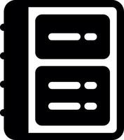 Notebook Glyph Icon vector