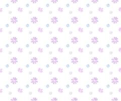 violet daisy flower as seamless pattern background vector