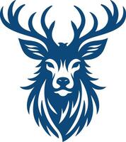 A Captivating Silhouette of a Deer Face in Vectors Design