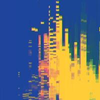 Abstract glitch background illustration. Glitched lines and rectangular shapes background. vector