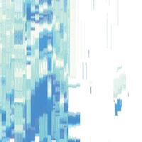 Glitch Blue Lines Background. Abstract Noise Effect, Error Signal, TV Technical Problem. vector