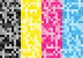 Pixel CMYK. Pixel abstract mosaic background vector