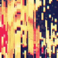 Abstract background of horizontal color lines of digital pixel television noise. Wallpaper distorted glitch texture. vector