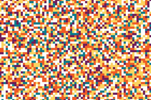 Seamless random squares, mosaic tiles pixelated, pixels colorful vibrant, vivid background pattern. blocks repeatable checker. tileable texture