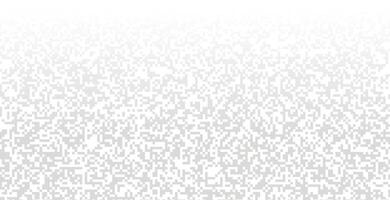 Fading pixel pattern background. Black and white pixel background. vector