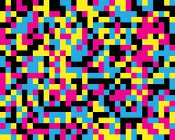 Seamless random squares, mosaic tiles pixelated, pixels colorful vibrant, vivid background pattern. blocks repeatable checker. tileable texture vector