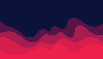 Abstract wavy red paper background. Background with red waves. vector