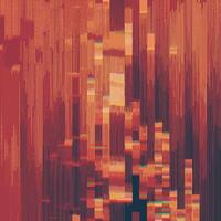 Abstract background of horizontal color lines of digital pixel television noise. Wallpaper distorted glitch texture. vector