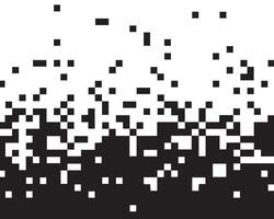 Falling Pixels. Pixel Abstract Mosaic Gradient Design Background. Pixel Disintegration, Decay Effect. Background. vector