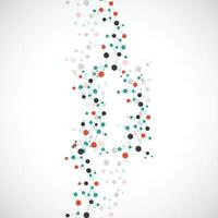 Abstract Polygonal Space Background with Connecting Dots and Lines vector