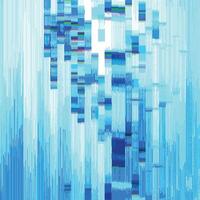Glitch Blue Lines Background. Abstract Noise Effect, Error Signal, TV Technical Problem. Cyberpunk Glitch Overlay Effect. vector