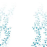 Structure molecule and communication. Dna, atom, neurons. Abstract polygonal structure with connecting dots and lines. Medical, technology, chemistry, science background. vector