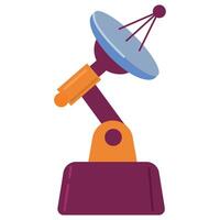 lunar satellite. White background, isolate vector