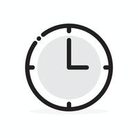 Clock, Time, Wall Clock, Timer , Round Clock icon design. Clock editable illustration, clipart design. vector