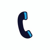 Phone call icon, Call icon design, Contact icon clip art, illustration simple minimal editable design. vector