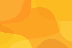 Abstract background fluid overlapping shapes in yellow and orange color. vector