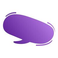 Speech bubble. Thought cloud. Talk bubble with copy space. Design element vector