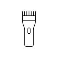 Electric shaver line icon. Shaving machine linear style sign for mobile concept and web design. Electric clipper outline icon. Symbol, logo illustration. Pixel perfect graphics vector