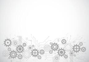 Abstract gear wheel mechanism background. Machine technology vector